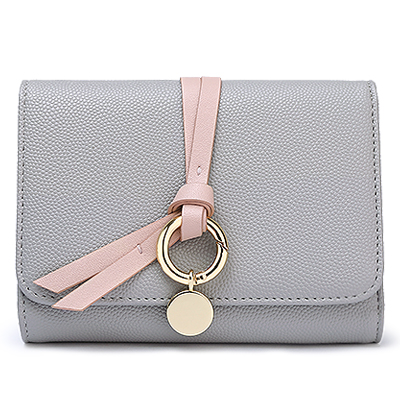 toutou2019新款韩版个性折叠皮夹薄迷你小清新女学生短款零钱包潮