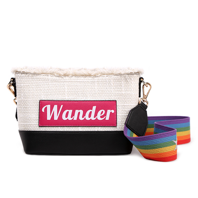 2019包包女韩版个性帆布流浪包女单肩ins韩国简约百搭水桶包