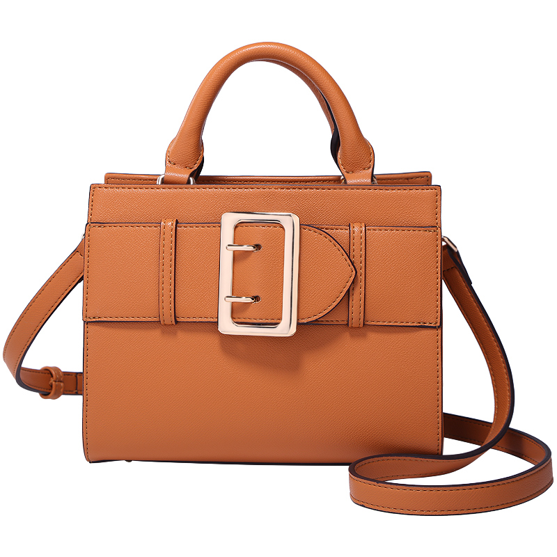 2019包包女韩版百搭皮带扣小方包简约时尚手提包单肩斜挎包潮