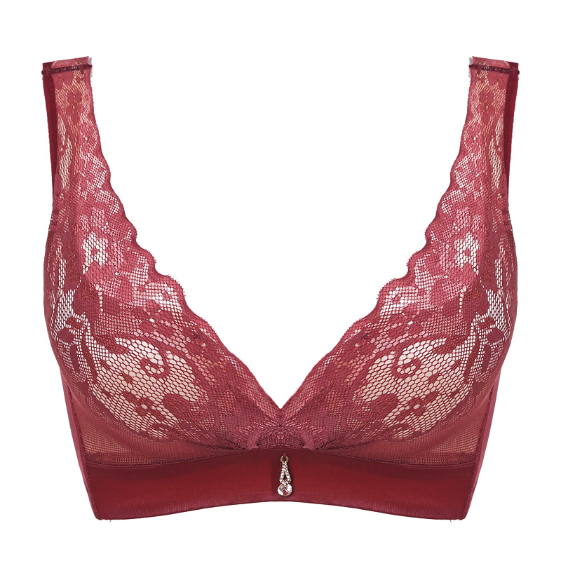 meisee/美思内衣文胸聚拢小胸性感无钢圈调整型中厚春季新款胸罩