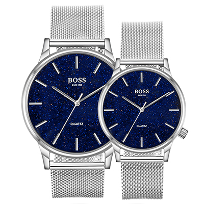 BOSS手表星空系列防水网带情侣对表