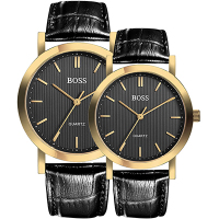 BOSS手表 简约时尚商务石英超薄皮带情侣对表