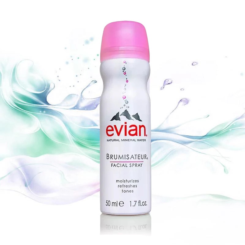 evian/依云天然矿泉水喷雾50ml补水定妆保湿舒缓爽肤水