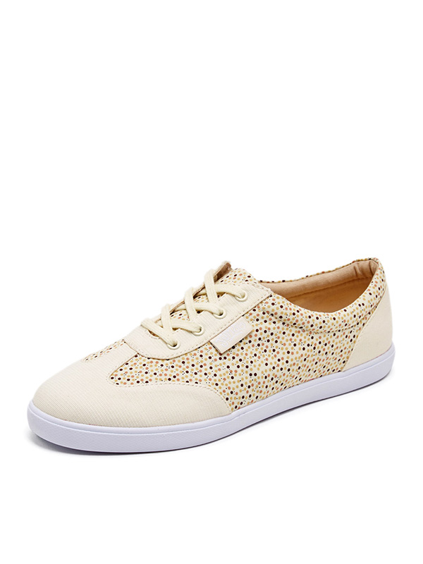 JUMBOUGG简帛秋季新款清新波点板鞋女系带平底休闲鞋透气