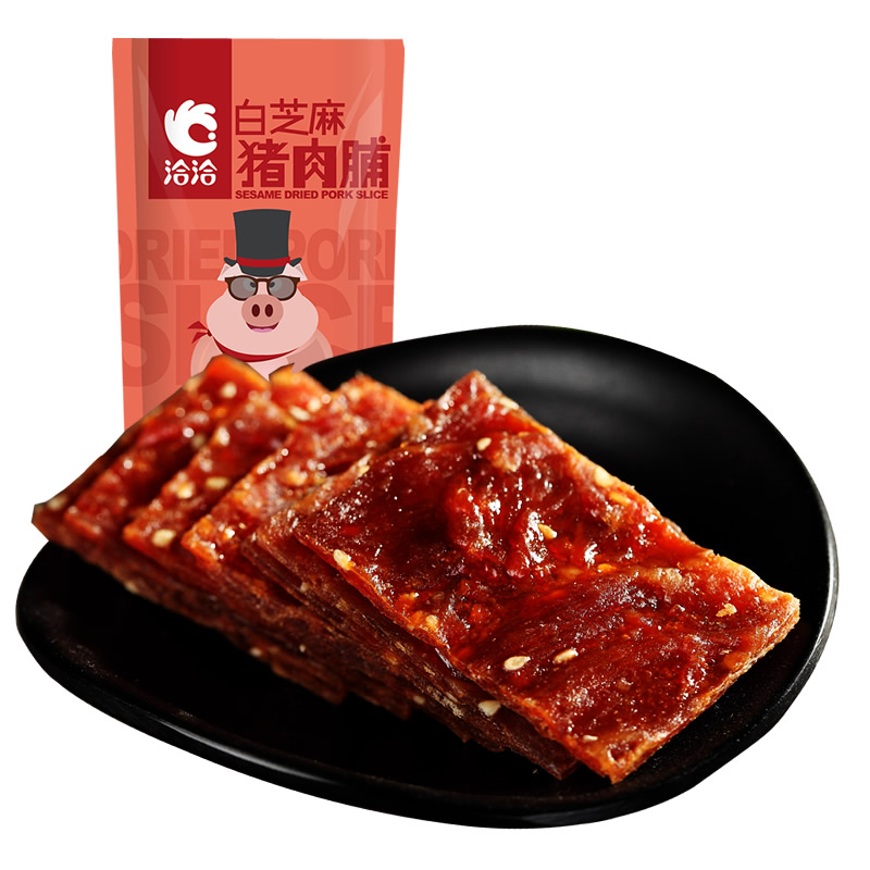 洽洽 猪肉脯白芝麻味 200g 肉类零食 洽洽出品