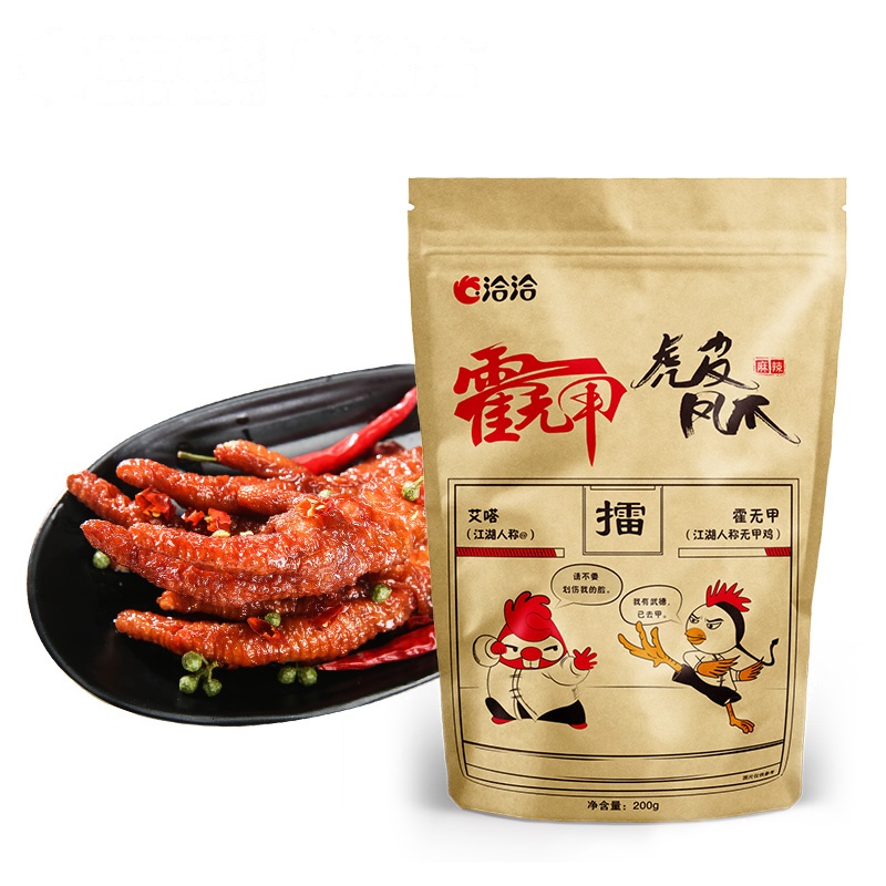 洽洽(chacheer) 霍无甲虎皮凤爪麻辣味200g 鸡肉类零食 洽洽出品