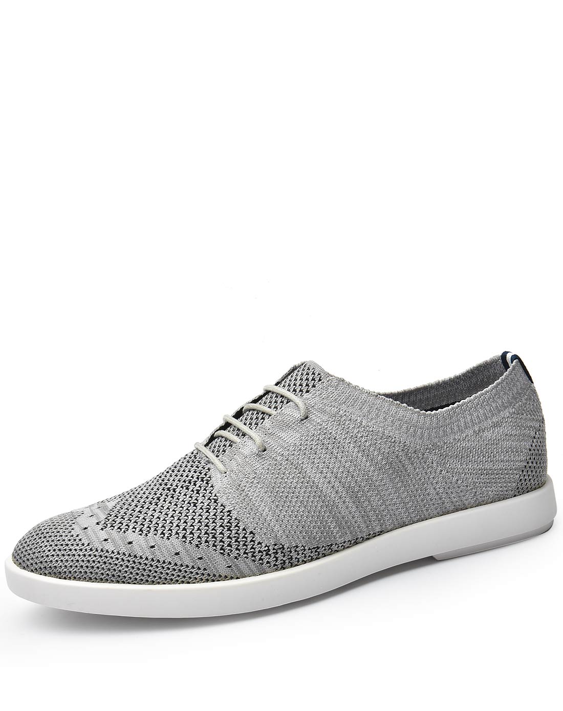 时尚运动休闲日常休闲飞织网布透气系带男休闲网鞋板鞋