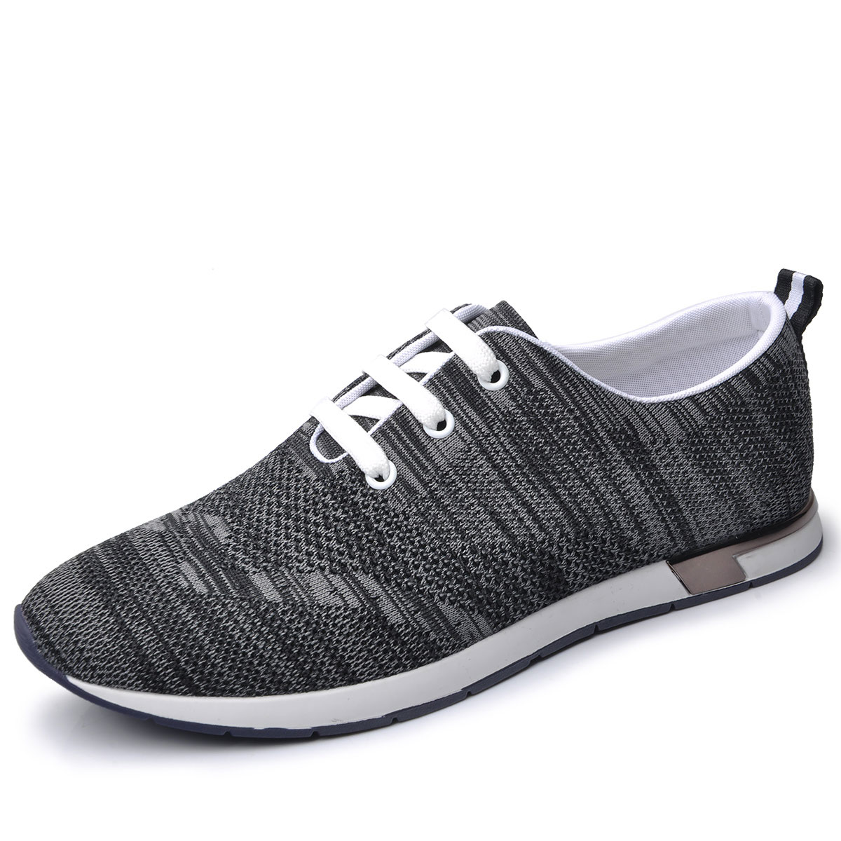 时尚运动休闲飞织网布透气轻便日常休闲潮流运动男休闲鞋板鞋