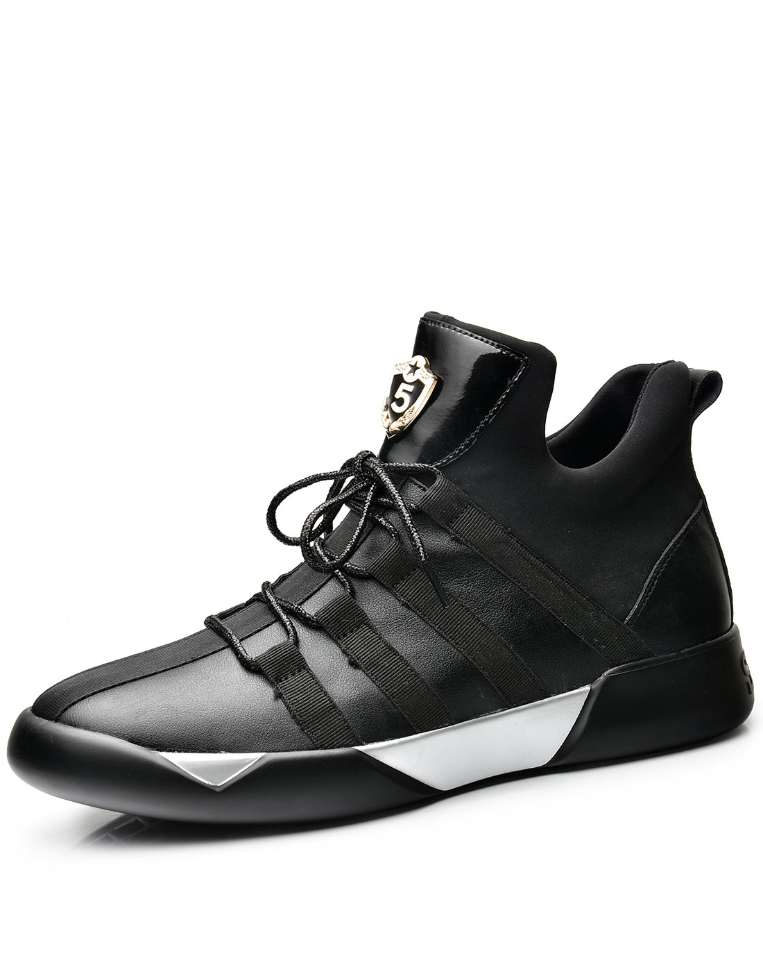 潮流日常运动休闲超纤弹力莱卡轻质潮流运动休闲鞋板鞋男鞋