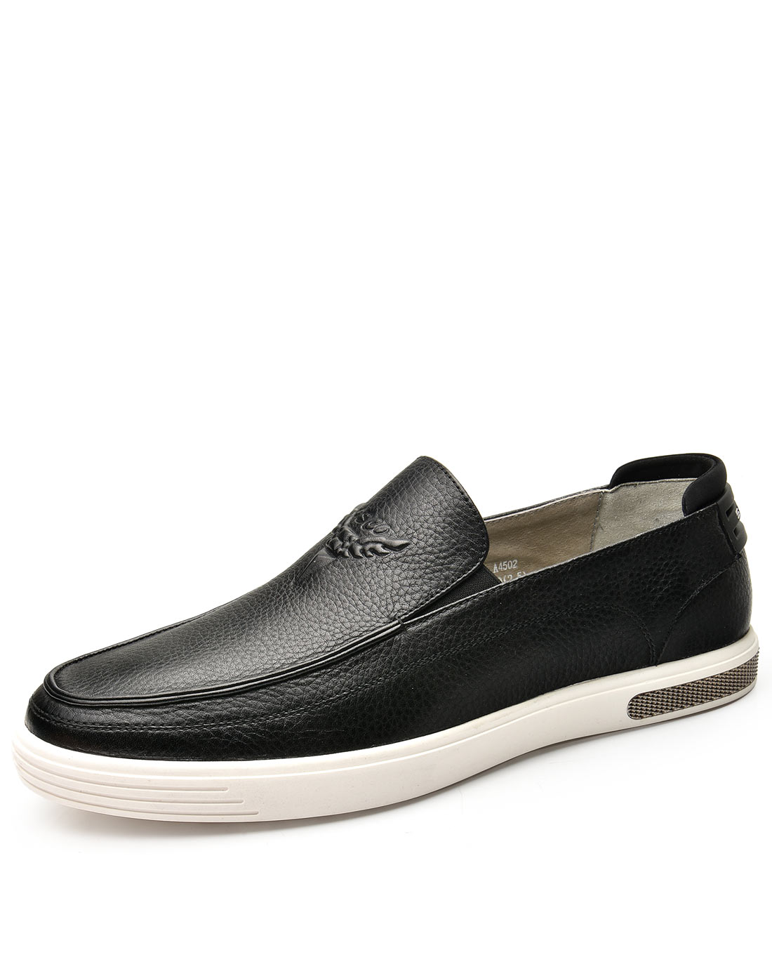 时尚商务休闲真皮打蜡摔纹牛皮时尚乐福休闲鞋懒人鞋男鞋