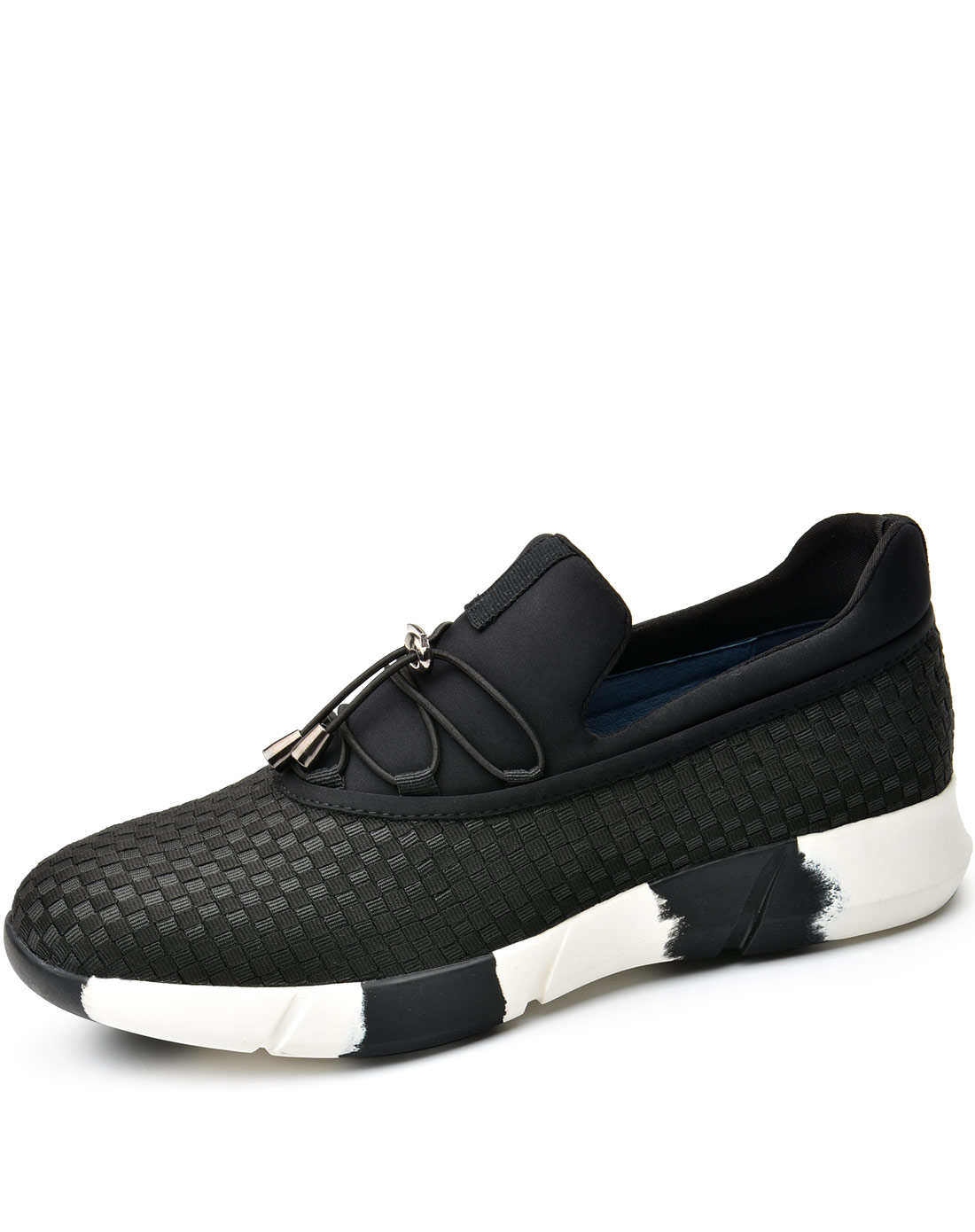 潮流手工编制织带猪皮内里透气运动时尚男休闲板鞋潮鞋