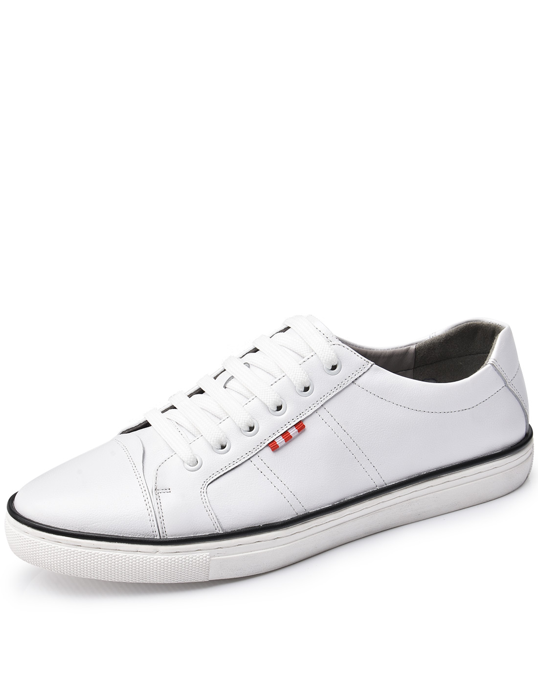 英伦时尚牛皮舒适运动男休闲鞋板鞋小白鞋