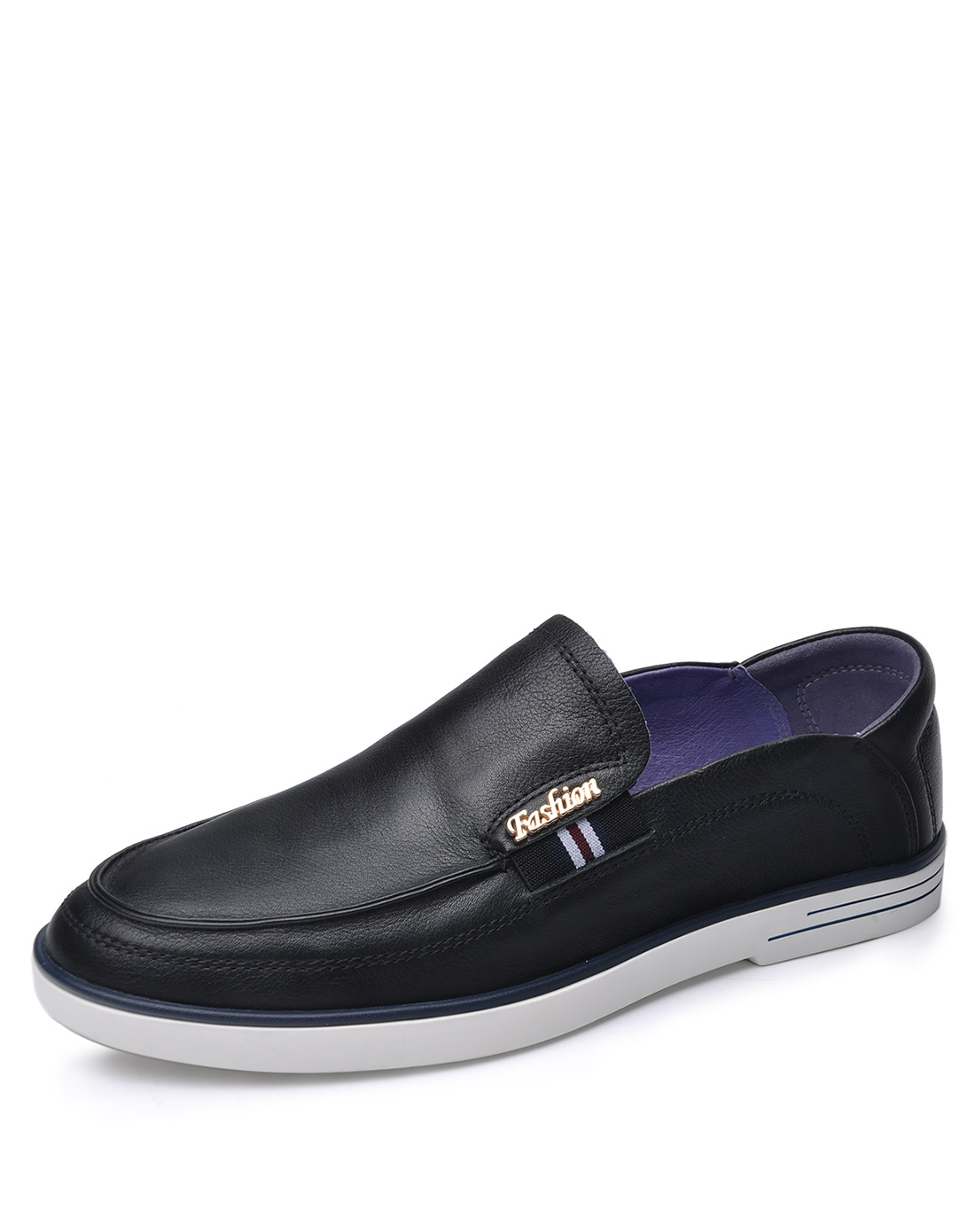 潮流时尚真皮百搭头层牛皮英伦舒适男休闲板鞋男鞋