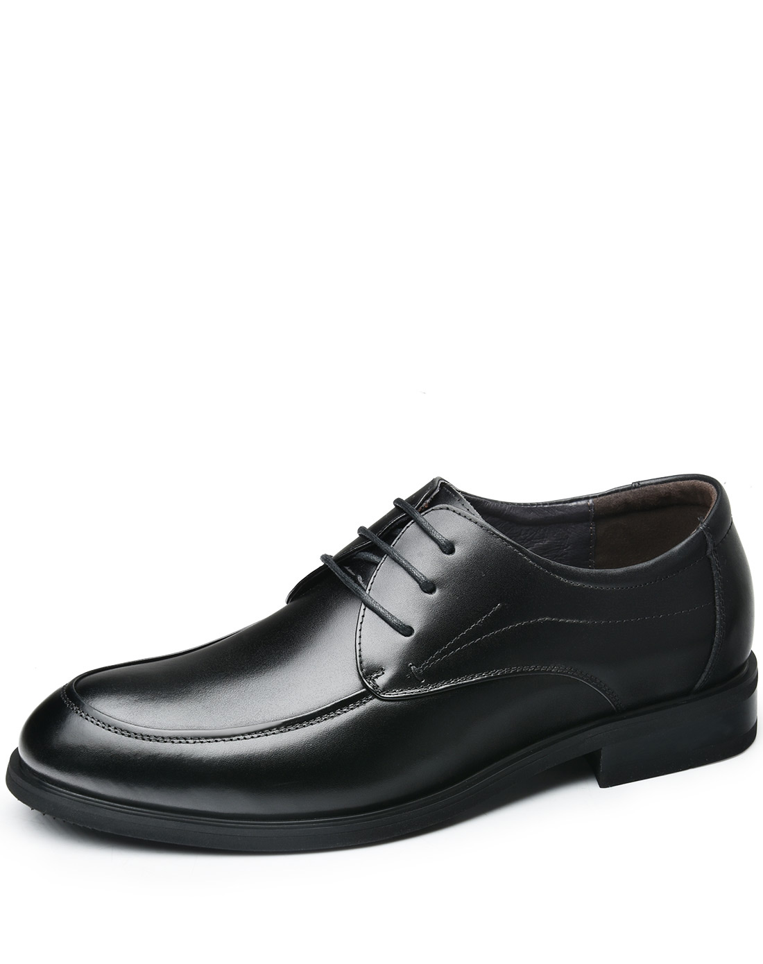 潮流舒适头层牛皮商务行政系带单鞋男皮鞋