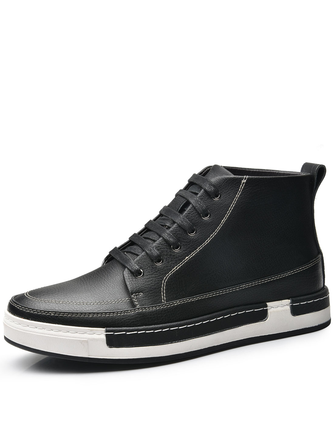 简约百搭剖层牛皮复古英伦范潮流男休闲时尚板鞋