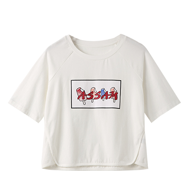 秋壳夏 印花短袖T恤