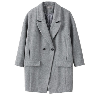 秋壳春装 落肩宽松呢料外套5543210137