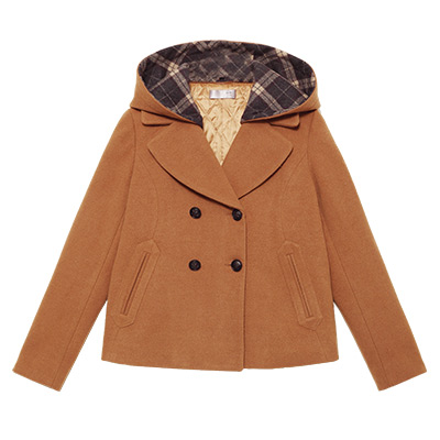 秋壳春装 连帽格子呢外套5543210240