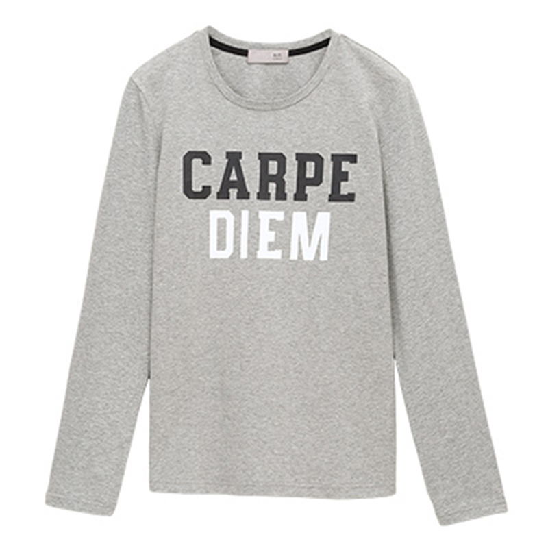 秋壳春装圆领长袖T恤