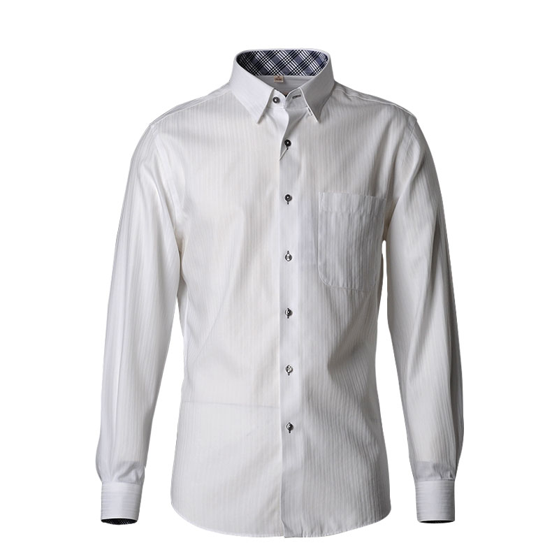 美尔雅(MAILYARD)长袖衬衫男 纯棉商务休闲男士衬衫 男式免烫衬衣 424