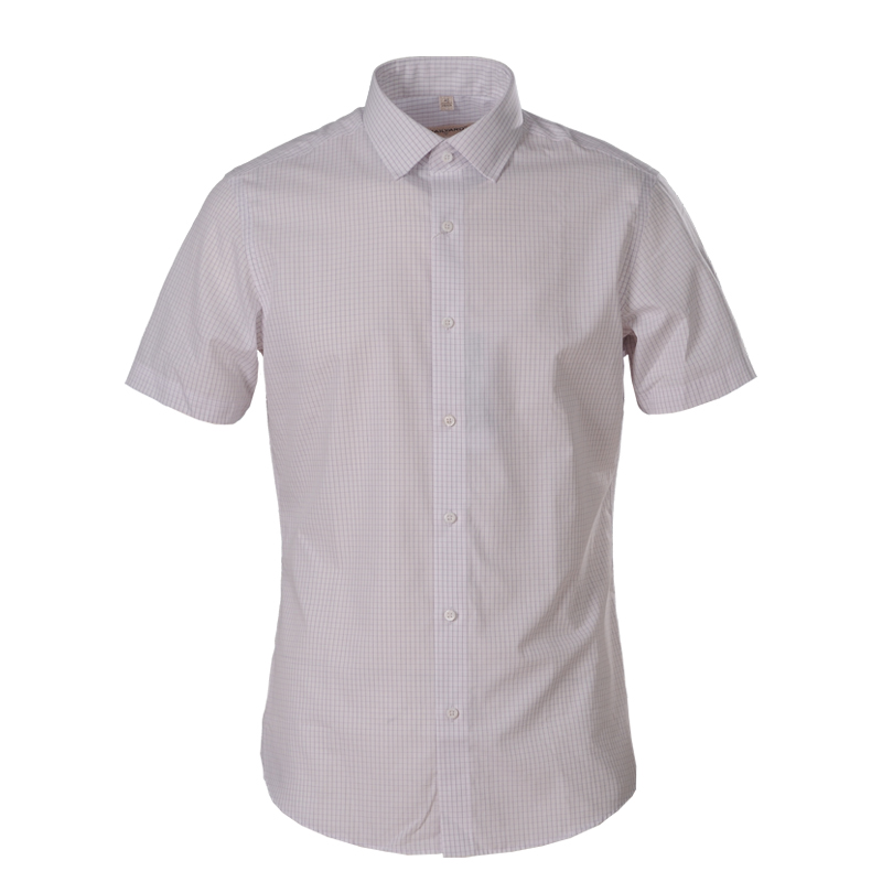 美尔雅(MAILYARD)短袖衬衫 纯棉商务男士免烫衬衣男式职业短衬 261