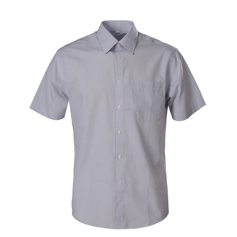 美尔雅(MAILYARD)短袖衬衫 纯棉商务男士短衬职业男式免烫衬衣 130