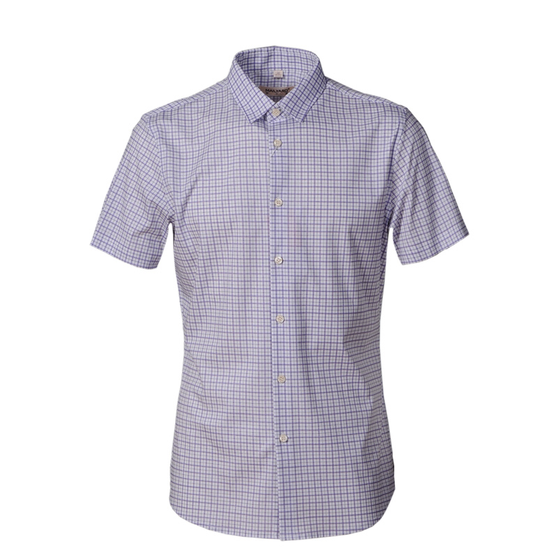 美尔雅(MAILYARD)短袖衬衫 纯棉商务修身款男士开衫T恤 319