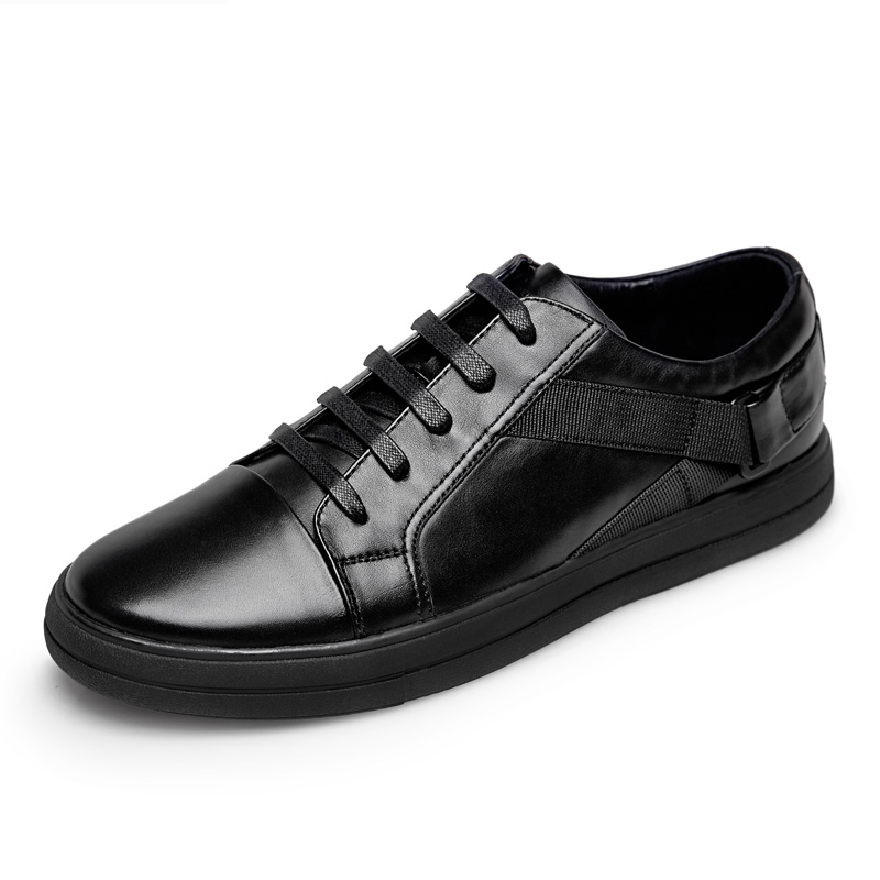 大洋洲袋鼠 织带扣饰 真皮牛皮男鞋流行休闲鞋板鞋男款