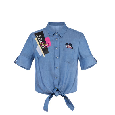 XG 夏季新款短袖衬衣通勤修身 XD221009B120