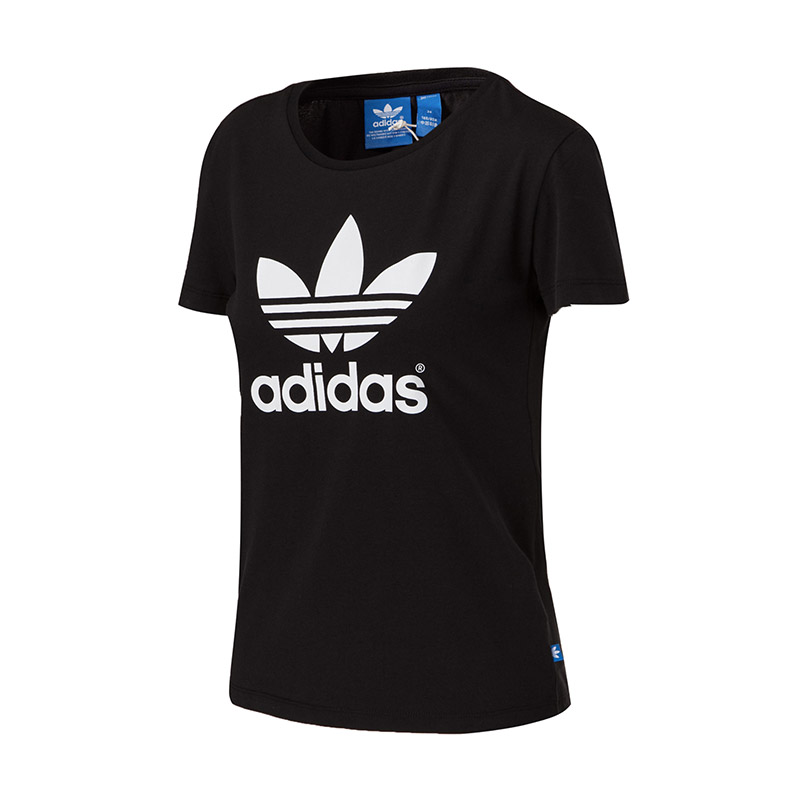 adidas阿迪达斯三叶草女服装蔡依林同款短袖T恤运动服AJ8084