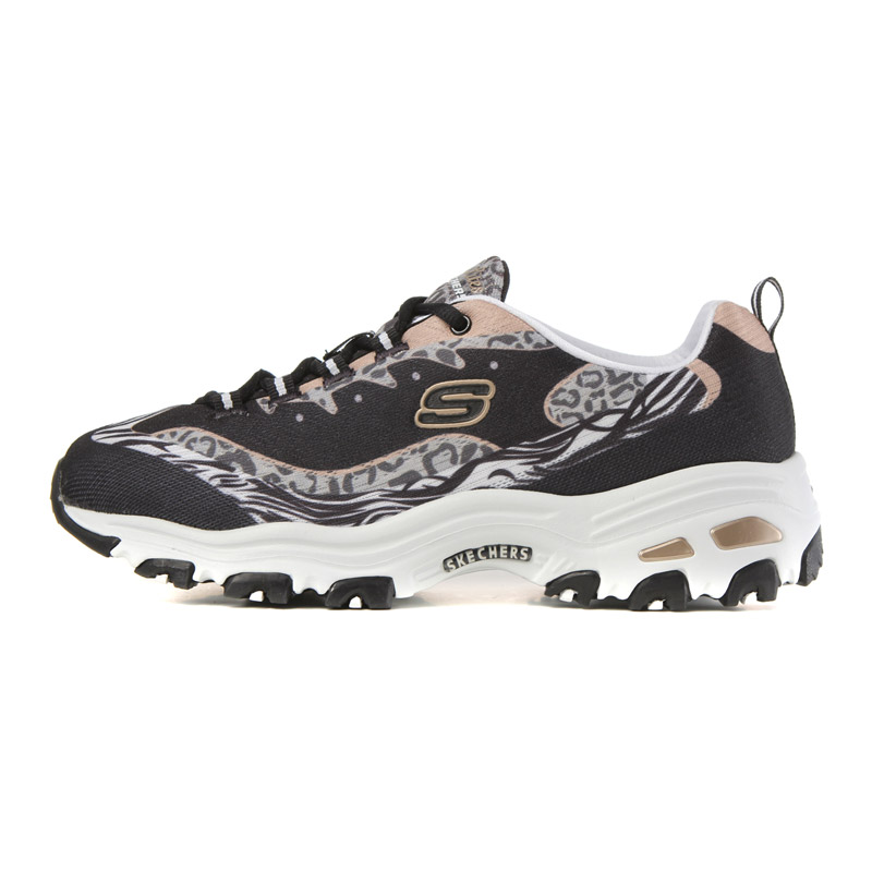 SKECHERS 斯凯奇女鞋休闲鞋运动鞋运动休闲66666019/B KW 黑色 35码