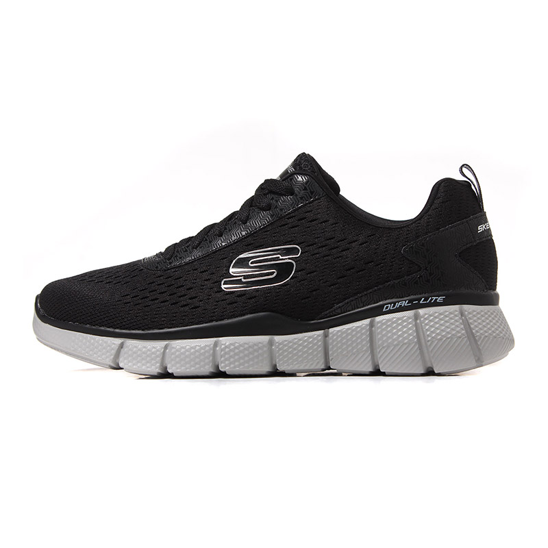 SKECHERS 斯凯奇男鞋训练鞋运动鞋综合训练51529/BKGY 黑色 39.5码