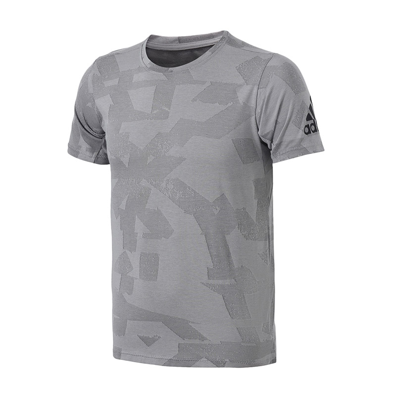 adidas阿迪达斯男装短袖T恤综合训练运动服BQ0727 L 灰色