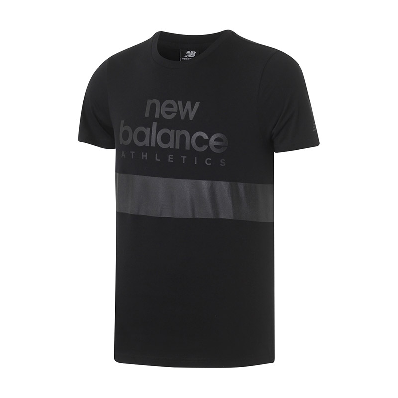 New Balance/NB男装百搭运动休闲短袖T恤AMT73510 L 黑色