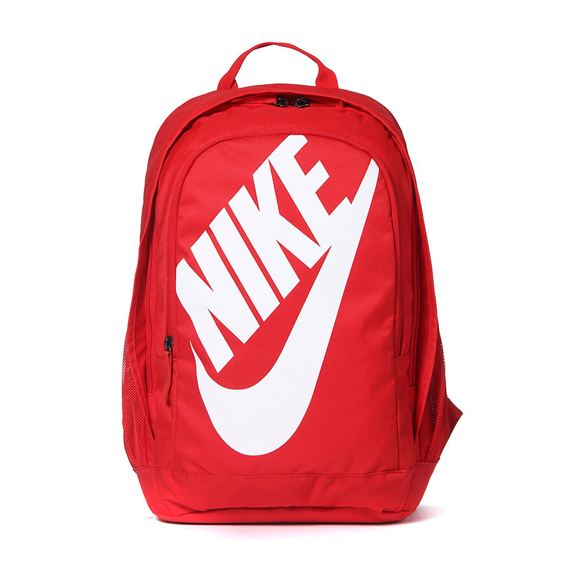 NIKE耐克男包大LOGO学生书包休闲百搭双肩包BA5217 灰色