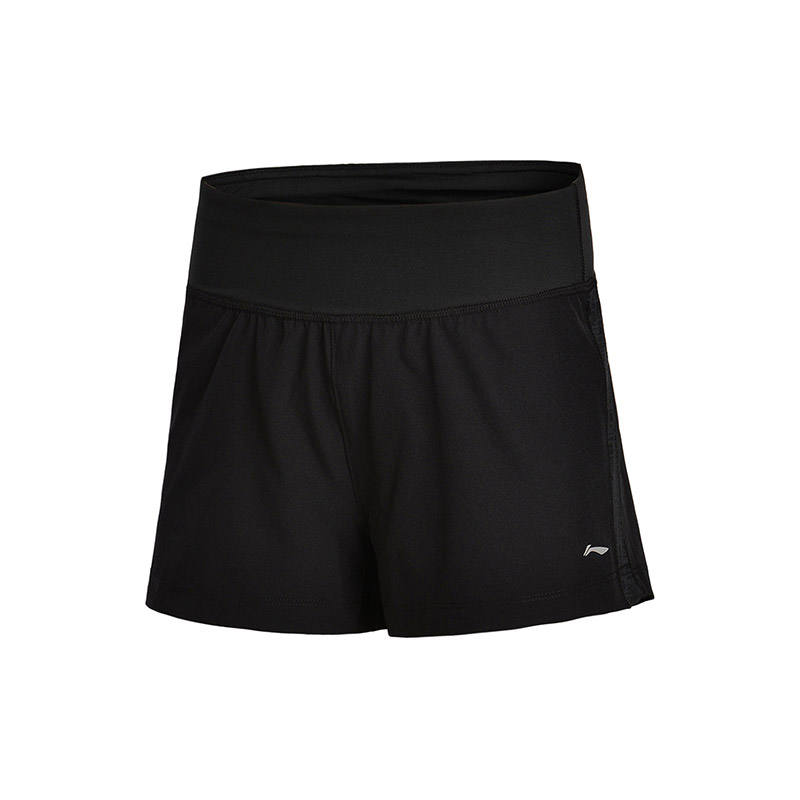 LINING李宁运动短裤女士新款快干跑步裤凉爽反光短装夏季运动裤AKSM136