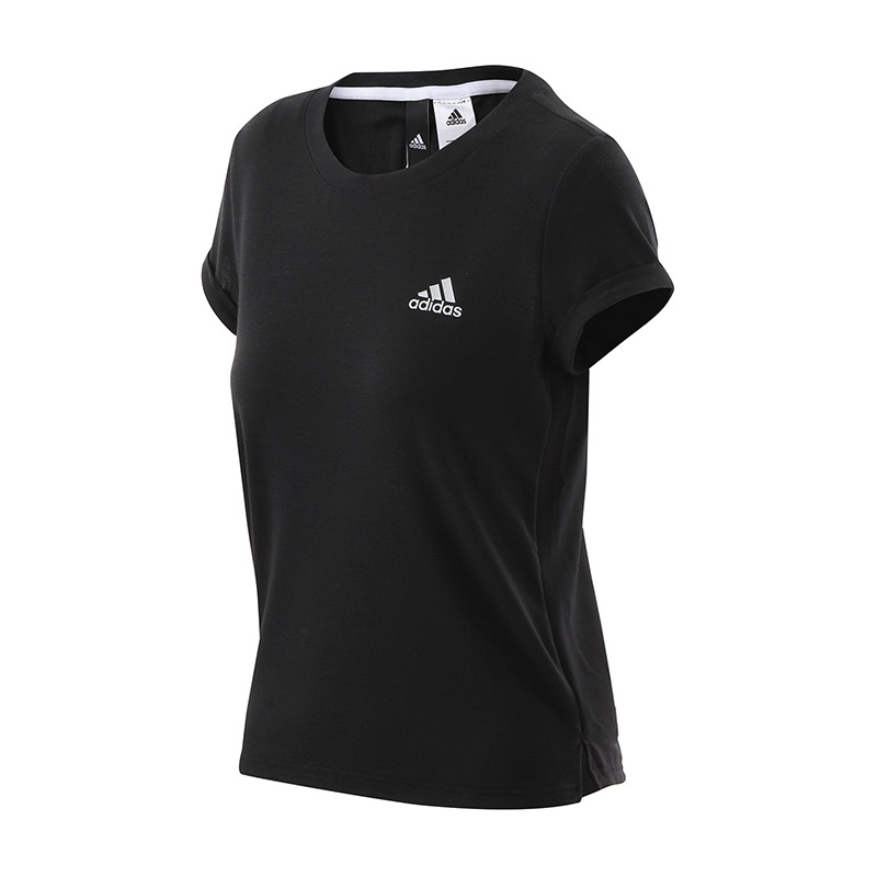 adidas阿迪达斯女装短袖T恤运动服BK5057 黑色 L