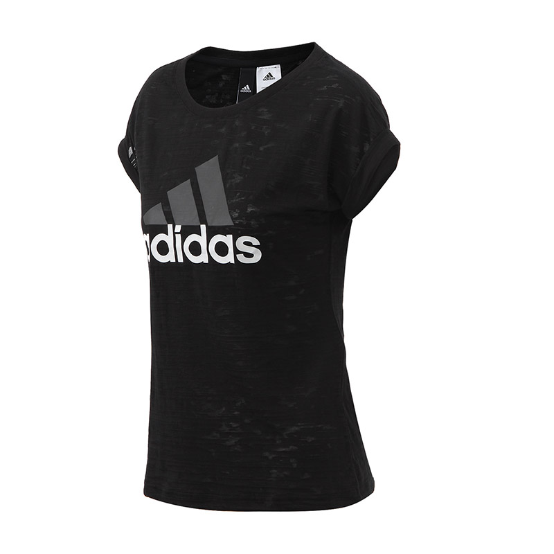 adidas阿迪达斯女装短袖T恤运动服 BK5072 黑色 XS
