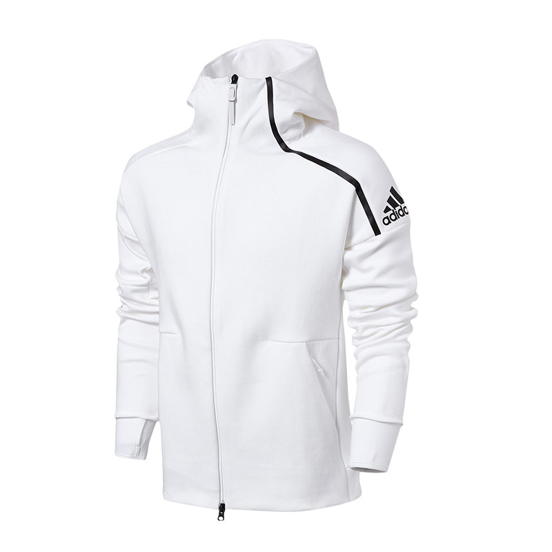 adidas阿迪达斯男子夹克外套训练休闲运动服BQ6925 L 白色