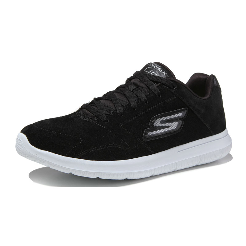 SKECHERS 斯凯奇男鞋健步鞋运动鞋运动休闲53828C/B KW 黑色 39.5码