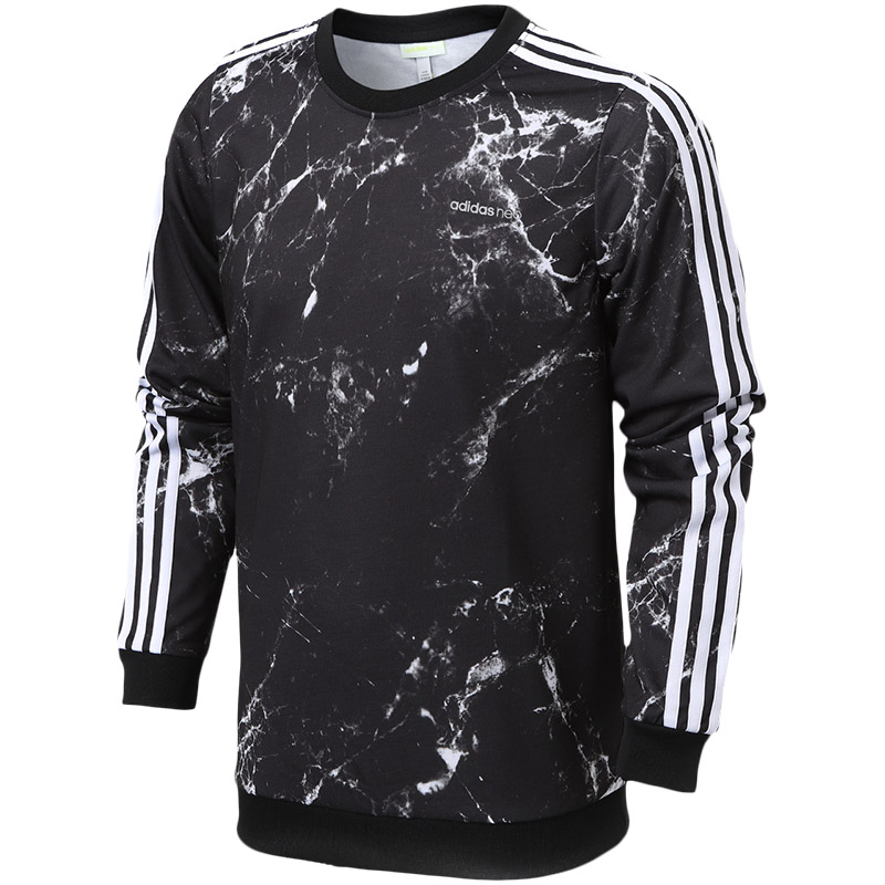 adidas阿迪达斯NEO男子卫衣休闲运动服BQ6809 S 黑色