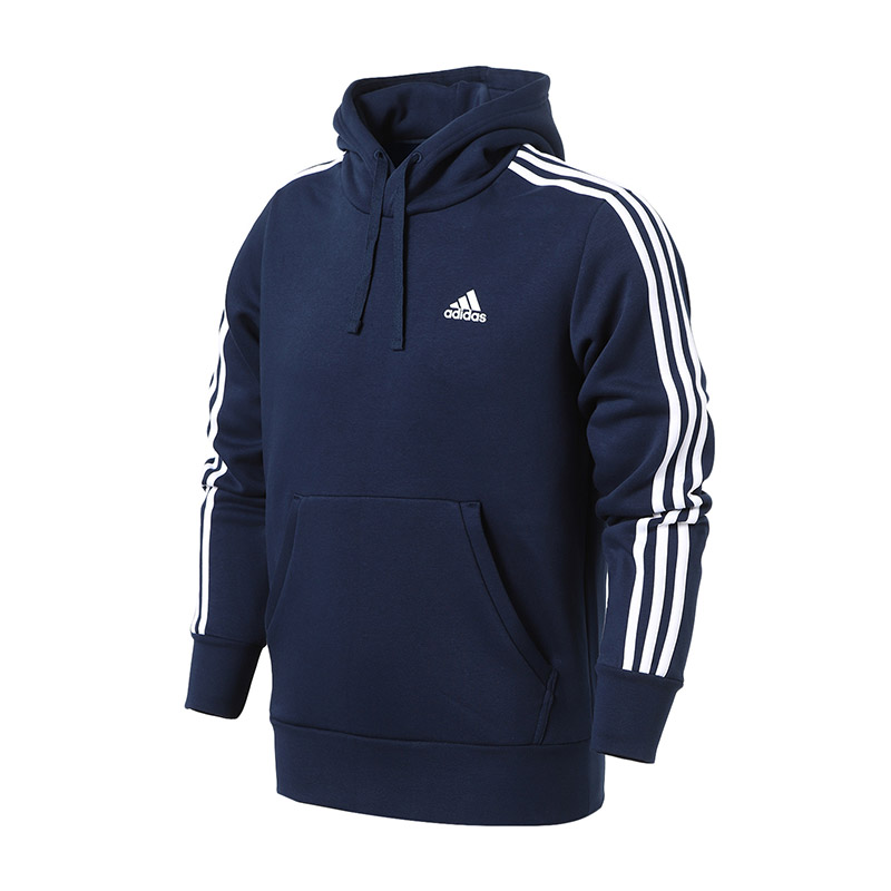 adidas阿迪达斯男子卫衣细绒保暖休闲运动服CD8696 S 蓝色