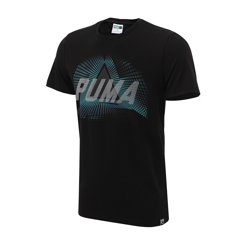 彪马Puma男装短袖T恤运动服运动休闲57369155 S 黑色