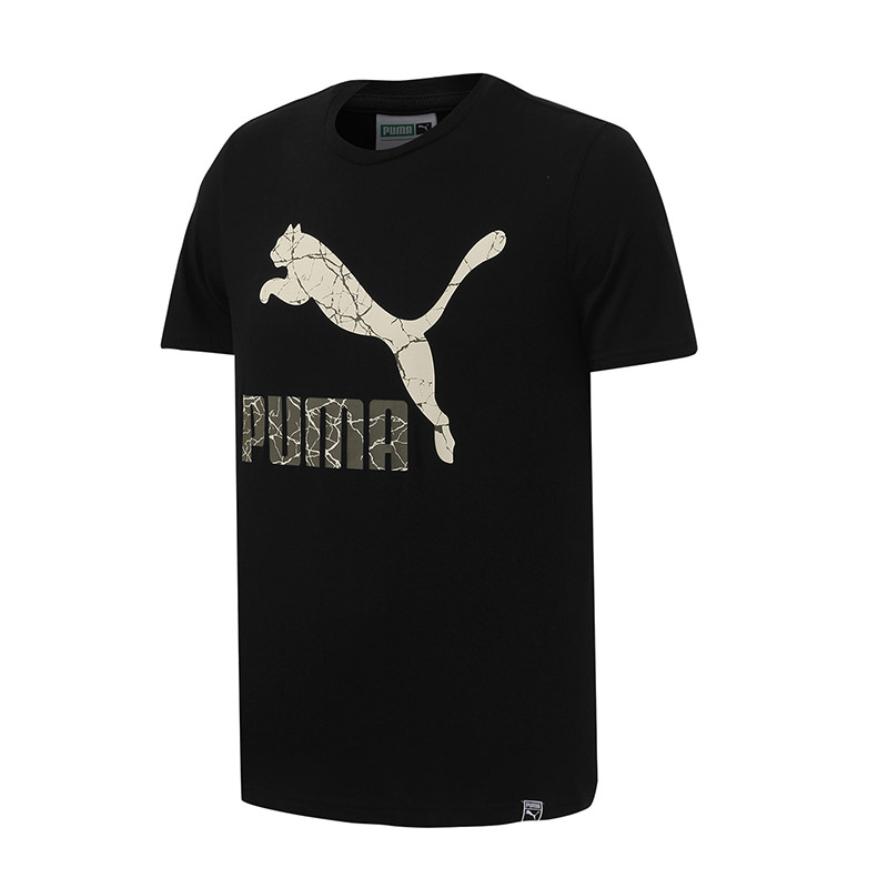 彪马Puma男装短袖T恤运动服运动休闲57569701 S 黑色