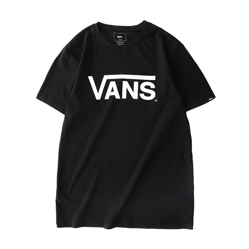 范斯Vans男装短袖T恤运动服运动休闲VN0A33ZLBLK S 黑色