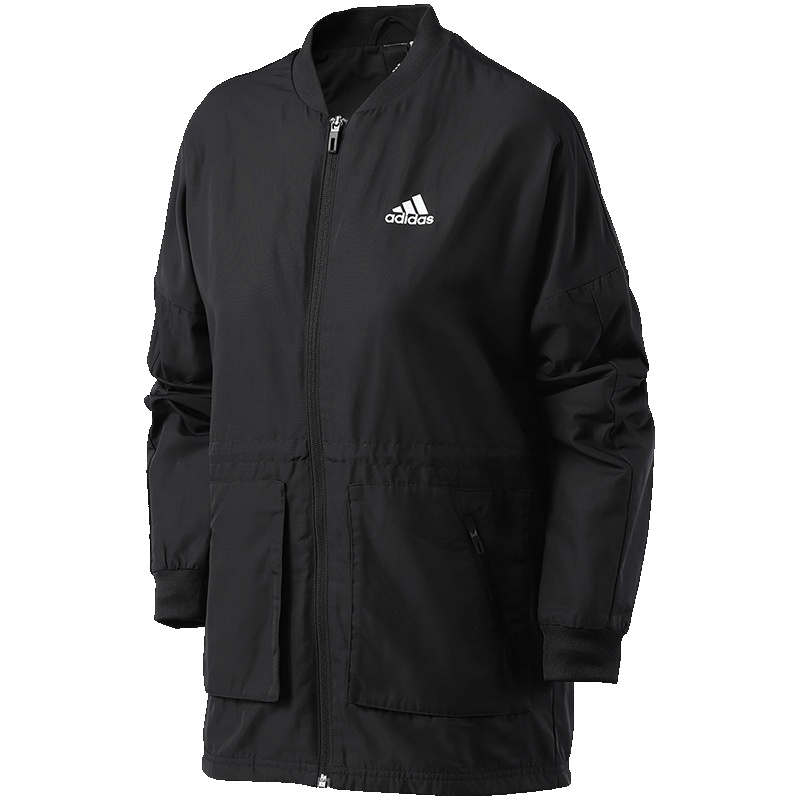 adidas阿迪达斯女子外套夹克防风服休闲运动服BP6950 XS 黑色