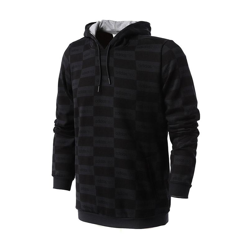 adidas阿迪达斯NEO男子卫衣套头衫休闲运动服 CD2340 S 黑色
