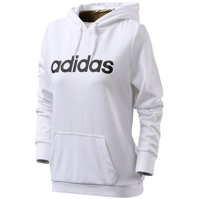 adidas阿迪达斯NEO女子卫衣连帽套头衫休闲运动服CW2473 白色CW2473 L