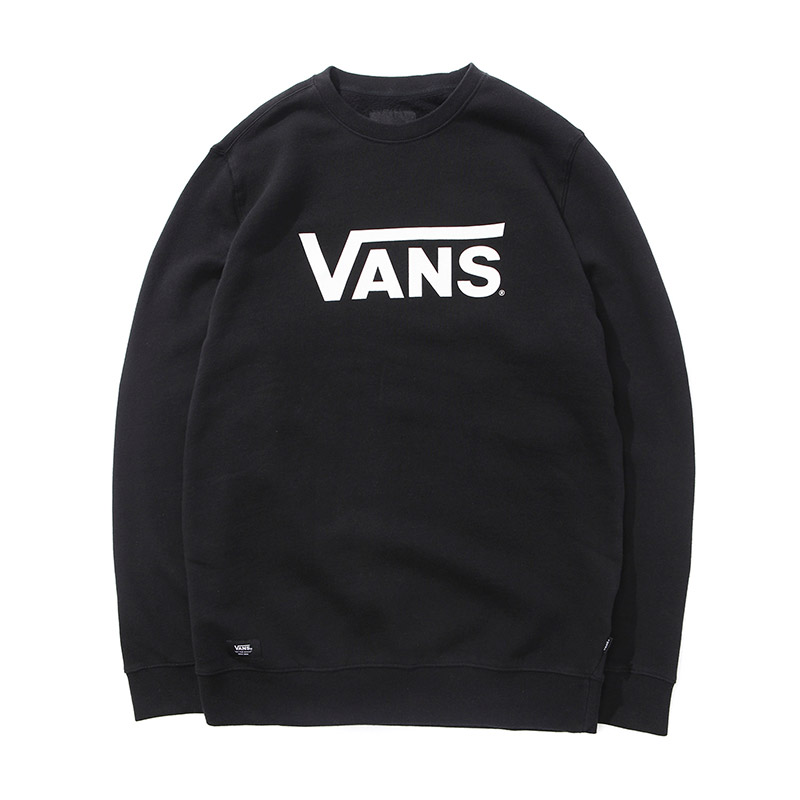 范斯VANS男女装休闲卫衣经典LOGO款VN0A341GBLK XS 黑色