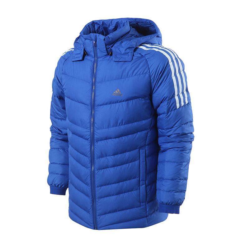 adidas阿迪达斯男子羽绒服外套保暖休闲运动服BQ8570 L 蓝色